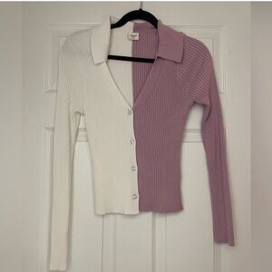 NWOT Abercrombie & Fitch Two-Tone Cardigan